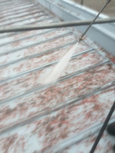 瓦棒屋根高圧洗浄3